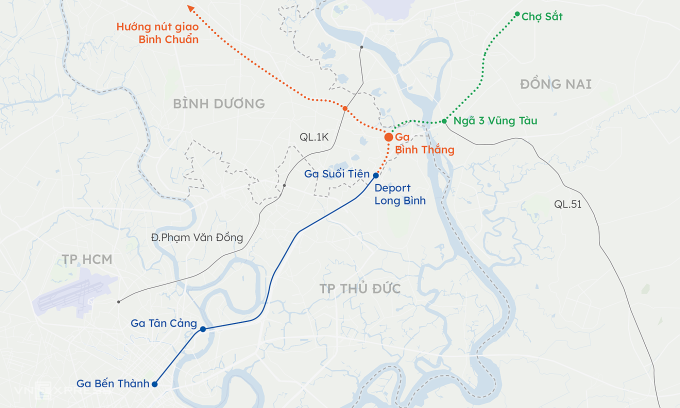 Dự án xây dựng nhà ga metro tại Bình Dương được khởi công