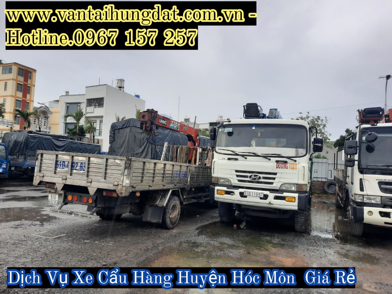 Xe cẩu hàng Huyện Hóc Môn