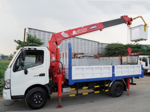 Tổng quan về xe cẩu Hino 3 tấn gắn cẩu Unic URV344